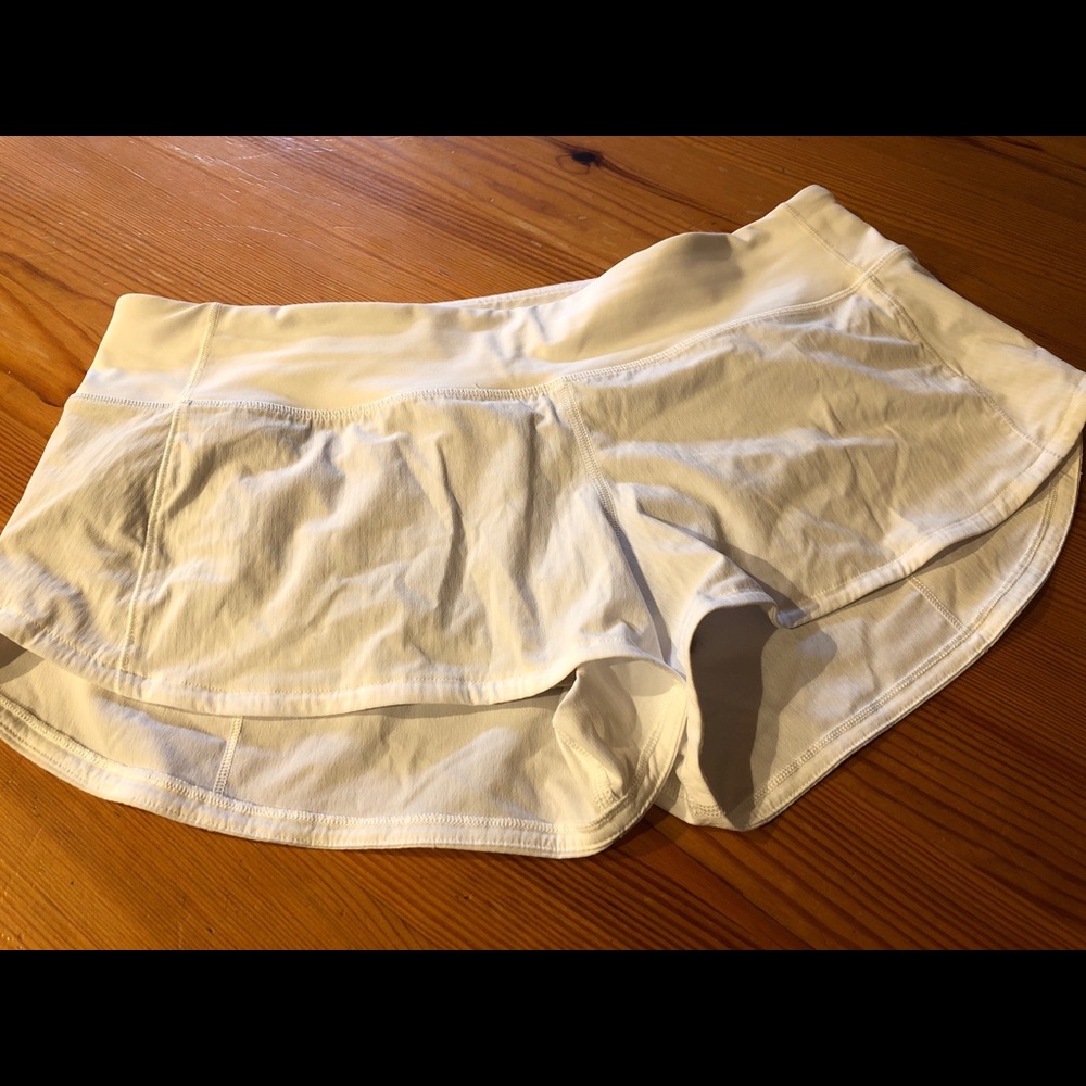 White speed up Lulu shorts!!